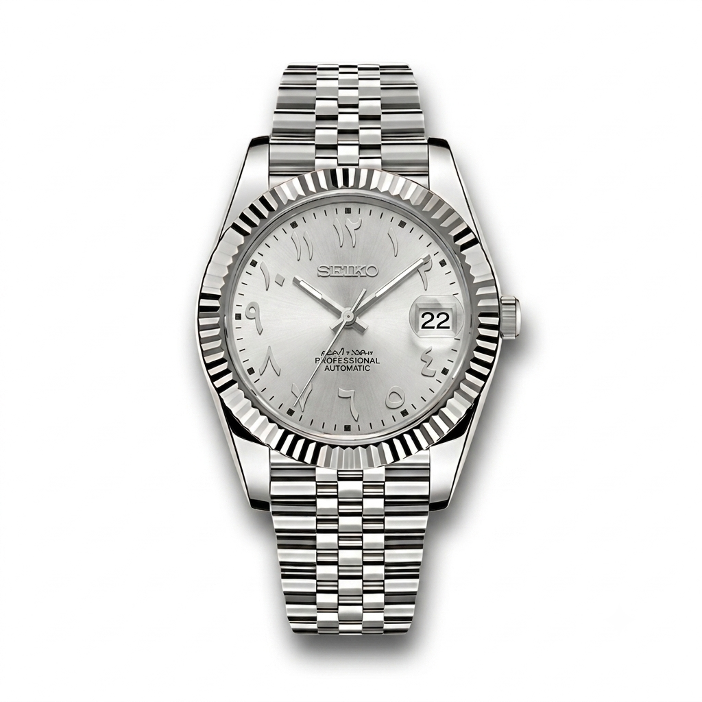 DatejustMod - Acier Cadran Silver ArabicDial