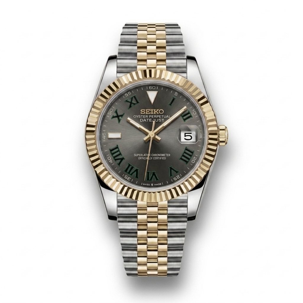 DatejustMod - Acier & Or Jaune Wimbledon