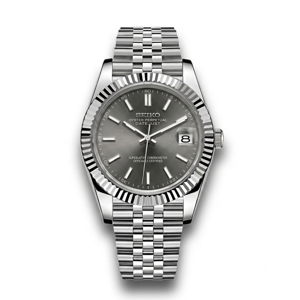 DatejustMod - Acier Cadran Silver