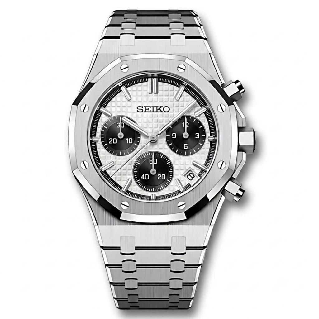OakMod Chronographe Acier Panda