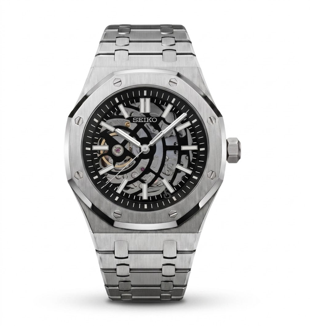 Seikoak Acier Cadran Squelette