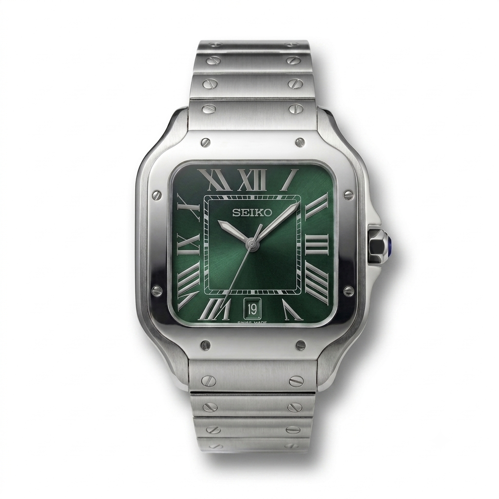 SantosMod Acier Cadran Vert