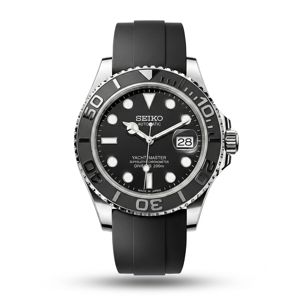 YachtMod Acier Oysterflex Cadran Noir