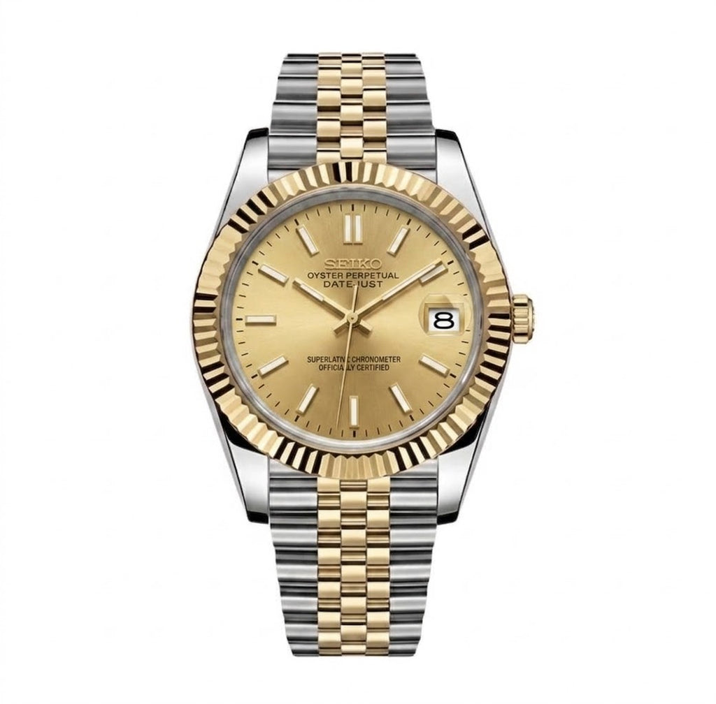 Seikojust Acier & Or Jaune Cadran Or Jaune