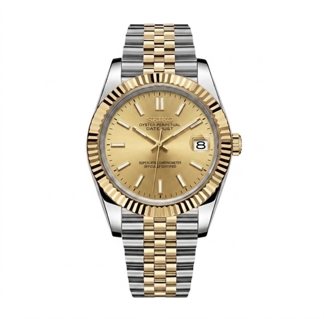 Seikojust Acier & Or Jaune Cadran Or Jaune