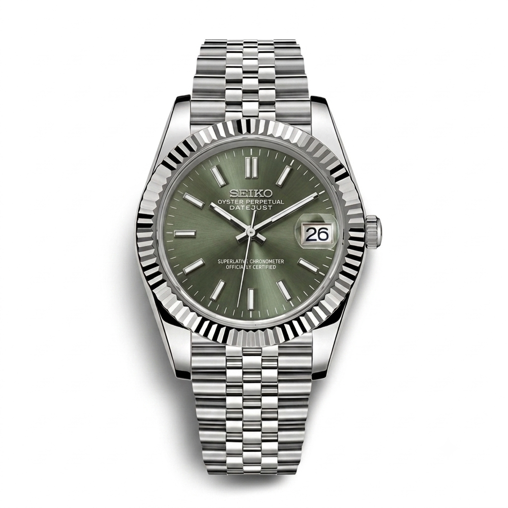 DatejustMod - Acier Mint