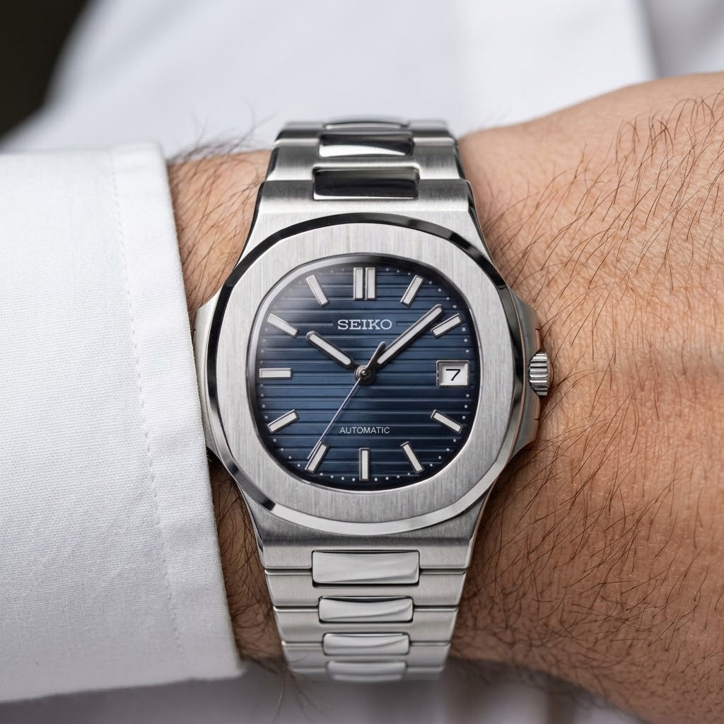 Seikolus Acier Cadran Bleu