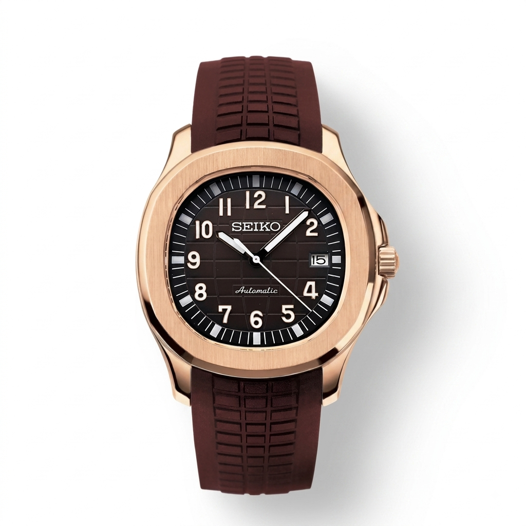 AquanautMod Or Rose Cadran Marron