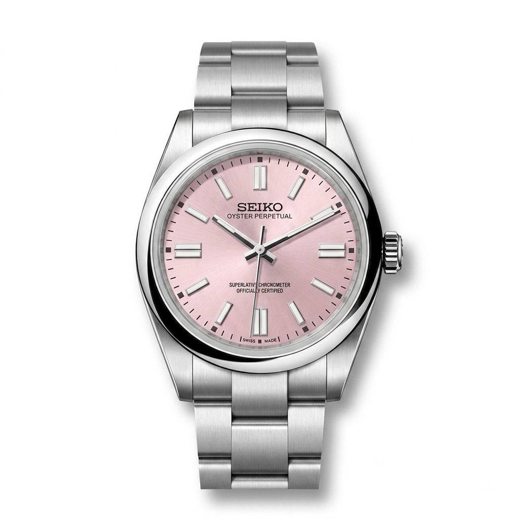 OysterMod Acier Cadran Rose