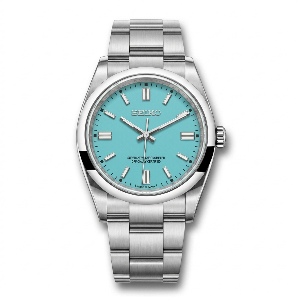 OysterMod Acier Cadran Tiffany Blue