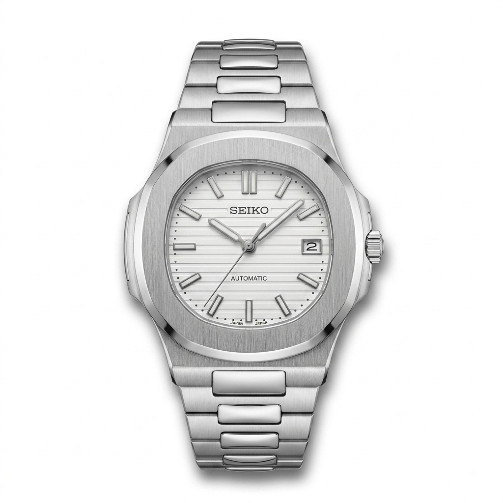 NautilusMod Acier Cadran Blanc