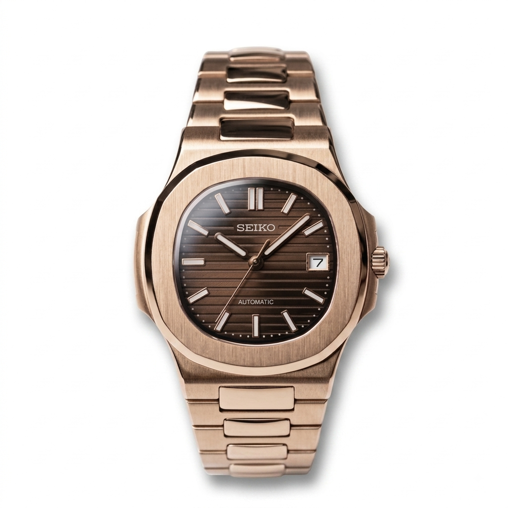 NautilusMod Or Rose Cadran Marron