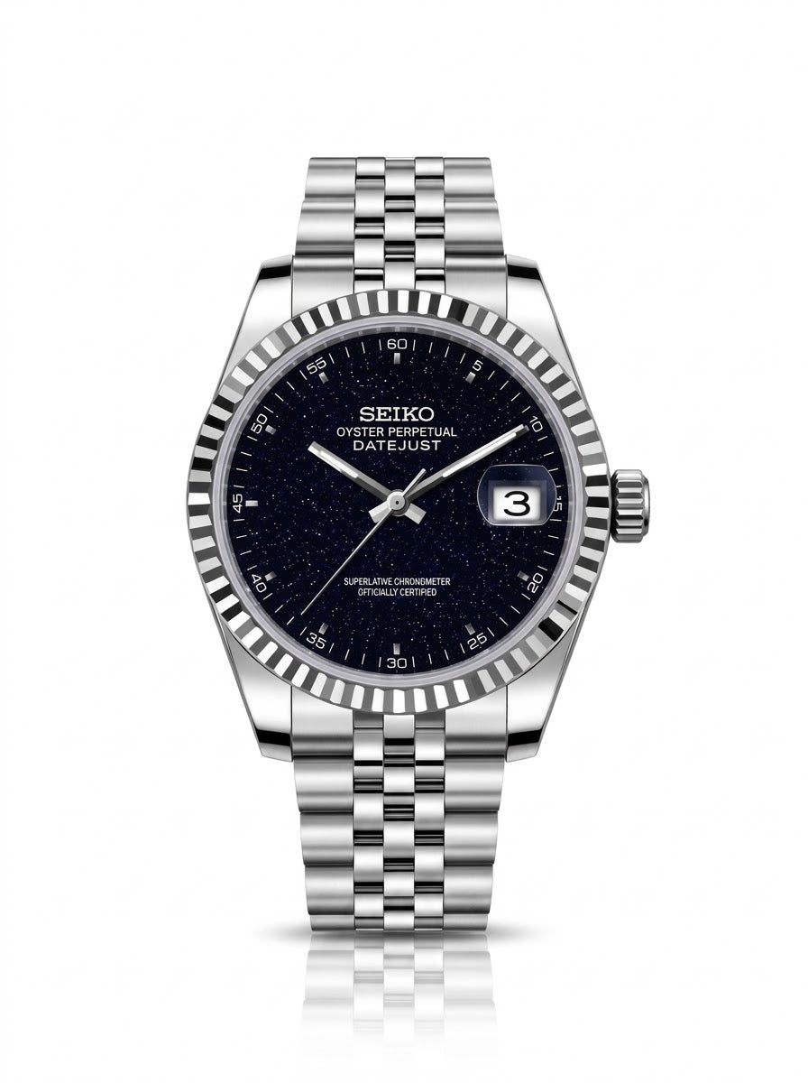 Seikojust Acier Cadran Galaxie
