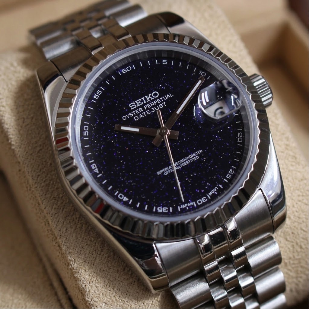 Seikojust Acier Cadran Galaxie