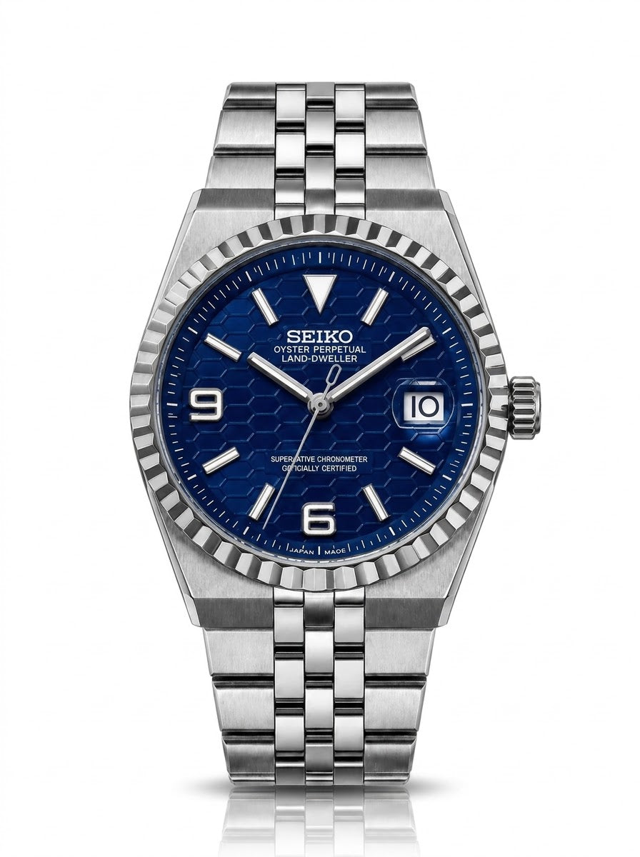 Seikodweller Acier Cadran Bleu