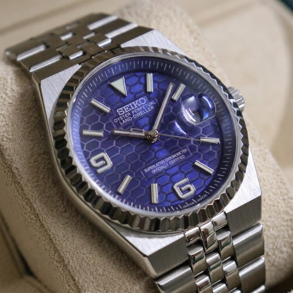 Seikodweller Acier Cadran Bleu